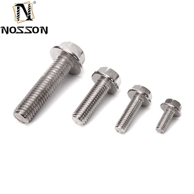 A2-70 SS 304 316 ANSI B18.21 5/16&quot; 3/8&quot; 인치 크기의 헥스 플랜지 볼트