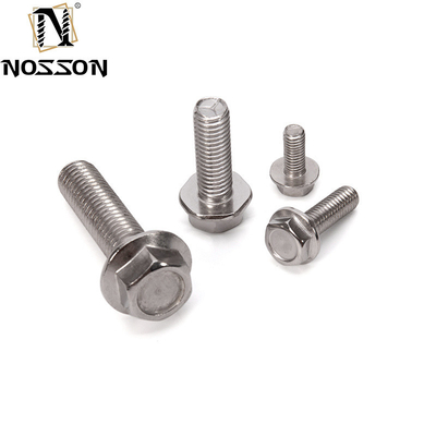 A2-70 SS 304 316 ANSI B18.21 5/16&quot; 3/8&quot; 인치 크기의 헥스 플랜지 볼트