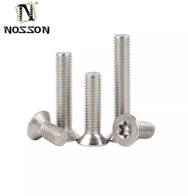 ANSI/ASME 표준 304 스테인리스 스틸 Torx 원형 판 헤드 핀 반 도난 보안 나사 6 로브 버튼 헤드 변조 방지 볼트