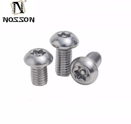 ANSI/ASME 표준 304 스테인리스 스틸 Torx 원형 판 헤드 핀 반 도난 보안 나사 6 로브 버튼 헤드 변조 방지 볼트