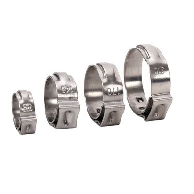 중량 클램프 메트릭 측정 시스템 사용자 지정 지원 얇은 두께 단일 귀 튜브 클램프