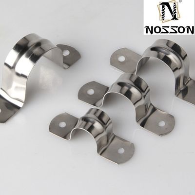 샘플 볼트 클램프 유형 스테인리스 스틸 샐러리 파이프 클램프의 두 라인 라우팅을 위한 중량 클램프 메트릭 측정 시스템