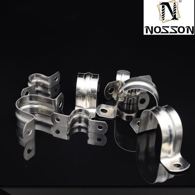 샘플 볼트 클램프 유형 스테인리스 스틸 샐러리 파이프 클램프의 두 라인 라우팅을 위한 중량 클램프 메트릭 측정 시스템