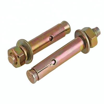 노란색 진크 접착 철 확장 앵커 볼트 Gr 4.8 8.8 10.9 12.9 표준 ISO GB 22795 파란색 용량 더 많은 것을 요청