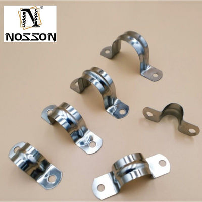 스테인리스 스틸 칼러 파이프 클램프 제조 공정에서 OEM 지원을 위해 맞춤형 진크 마무리 중량 클램프