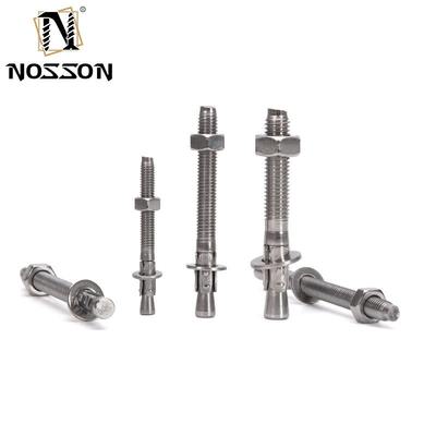 TiCN 코팅 M12 * 150mm 탄소 강철 Gr4.8 고 용량 ISO 표준 애플리케이션을위한 주황 접착 윙 앵커 볼트