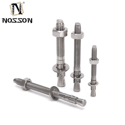 TiCN 코팅 M12 * 150mm 탄소 강철 Gr4.8 고 용량 ISO 표준 애플리케이션을위한 주황 접착 윙 앵커 볼트