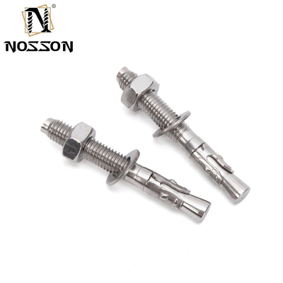 TiCN 코팅 M12 * 150mm 탄소 강철 Gr4.8 고 용량 ISO 표준 애플리케이션을위한 주황 접착 윙 앵커 볼트