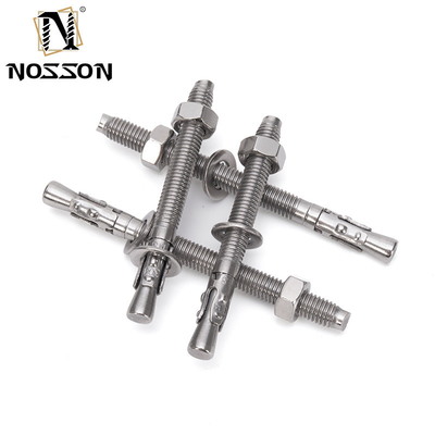 TiCN 코팅 M12 * 150mm 탄소 강철 Gr4.8 고 용량 ISO 표준 애플리케이션을위한 주황 접착 윙 앵커 볼트