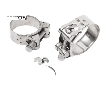 메트릭 측정 시스템 DIN 표준 및 부식 저항을 갖춘 중량 스테인레스 스틸 칼러 파이프 클램프