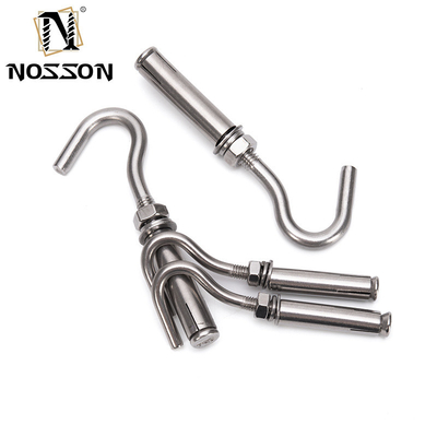 검은색 마감 M8 M18 스테인리스 스틸 SS304 SS316 A2 A4 J 타입 앵커 볼트 산업 및 건설용