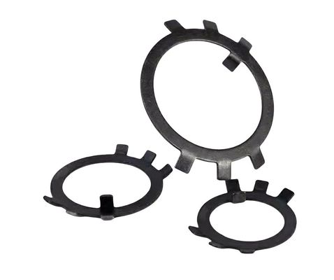 검은색 마감 ANSI/ASME 표준 M10-M200 스플릿 스타일 스테인레스 스틸 여섯 턱 체크 세척기 둥근 견과류에 대한 반 샤프트 잠금