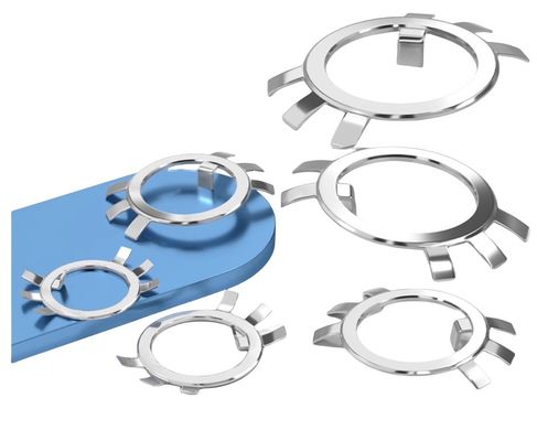 검은색 마감 ANSI/ASME 표준 M10-M200 스플릿 스타일 스테인레스 스틸 여섯 턱 체크 세척기 둥근 견과류에 대한 반 샤프트 잠금