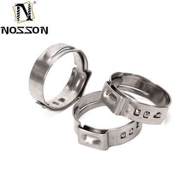 메트릭 측정 시스템 스테인레스 스틸 칼라 싱글 귀 튜브 칩 클램프 얇은 두께 튜브 클립 중용