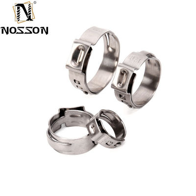 메트릭 측정 시스템 스테인레스 스틸 칼라 싱글 귀 튜브 칩 클램프 얇은 두께 튜브 클립 중용