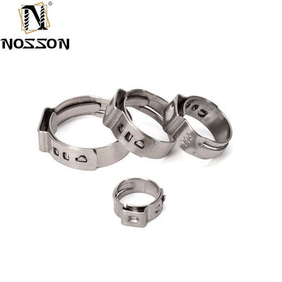 메트릭 측정 시스템 스테인레스 스틸 칼라 싱글 귀 튜브 칩 클램프 얇은 두께 튜브 클립 중용