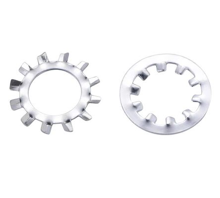 안전용 스테인레스 스틸 내부 치아 잠금 세척기 DIN 6797 ANSI/ASME 표준 중공업 응용