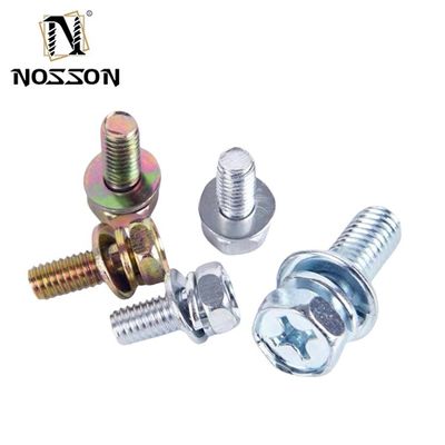 탄소 강철 조립 기계 나사 메트릭 측정 시스템 M1.6 M2 M2.5 M3 M4 M5 M6 M8 M10 M12 M14 M16 M20 GB 표준