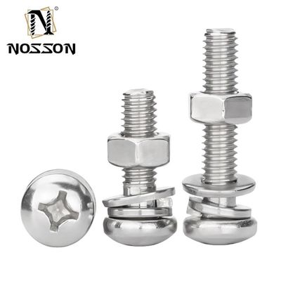 탄소 강철 조립 기계 나사 메트릭 측정 시스템 M1.6 M2 M2.5 M3 M4 M5 M6 M8 M10 M12 M14 M16 M20 GB 표준