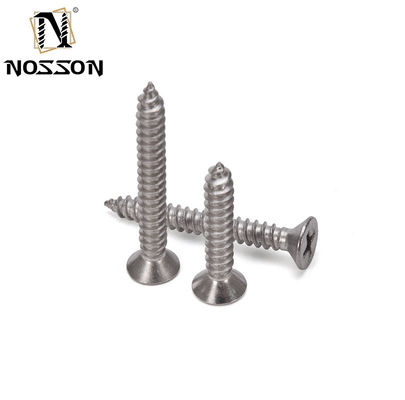 진크로 덮인 필립스 크로스 트러스 헤드 셀프 탭 스크루 DIN 표준 목재 가구 철강 고정 장치 INCH 측정