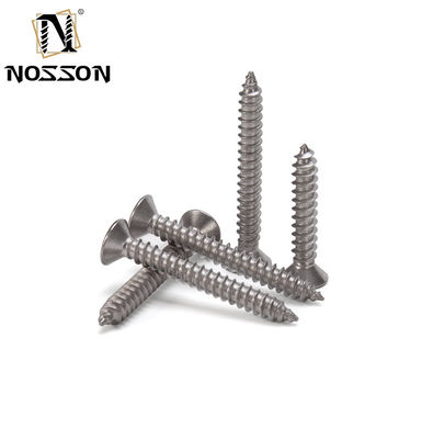 진크로 덮인 필립스 크로스 트러스 헤드 셀프 탭 스크루 DIN 표준 목재 가구 철강 고정 장치 INCH 측정
