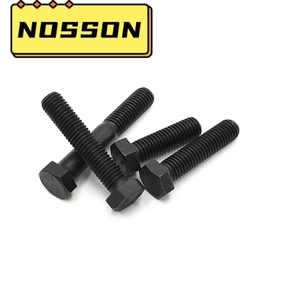 메트릭 측정 시스템 M6-M36 M10 블랙 헥스 볼트 견과류 세척기 DIN933 8.8 12.9 제조용 파란색 염색 끝