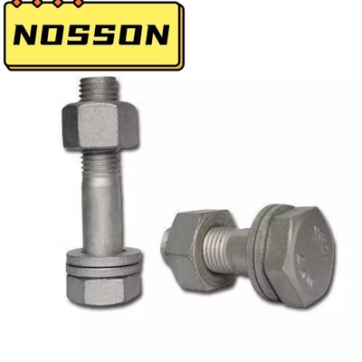 메트릭 측정 시스템 M6-M36 M10 블랙 헥스 볼트 견과류 세척기 DIN933 8.8 12.9 제조용 파란색 염색 끝