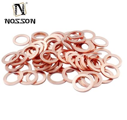 광업 주문 적색 구리 세척기 얇은 금속 구리 평면 세척기 M3 M4 M5 M6 M8 M10 M12 M14 M16 M18 M20 M22 M24 M27 M30