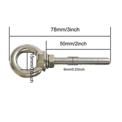INCH 측정 시스템 스테인리스 스틸 눈 볼트 M6 어깨 1/4 &quot;X 2&quot; 중량 눈 볼트