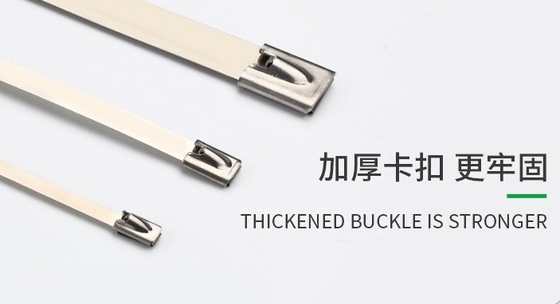 자기 잠금 4.6mm 스테인레스 스틸 케이블 묶음 JIS 표준