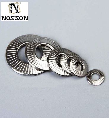 M3 M4 M5 M6 M8 M10 M12 M16 잠금 세탁기 NFE25511 / SN70093 프랑스 세탁기 톱니 모양 피침형 스프링 세탁기 스테인리스 스틸 A2