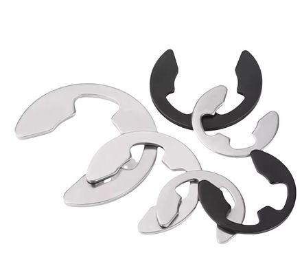 평평한 마무리 스테인레스 스틸 E 모양 스냅 링 오픈 유지 링 E 타입 서클립 내부 치아 스타일 GB896 DIN6799