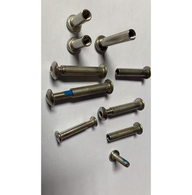 주황 접착 스테인리스 스틸 다이 고정 제조자 칼 손잡이 샤프트 스크루 인치 측정