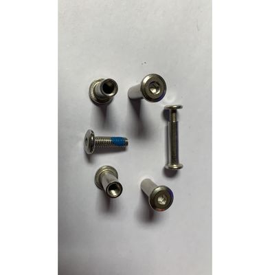 주황 접착 스테인리스 스틸 다이 고정 제조자 칼 손잡이 샤프트 스크루 인치 측정