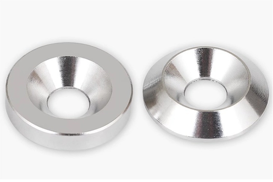평면 완성 스테인리스 스틸 304 솔리드 Countersunk Cup Washers for M3-M30 Bonded Style Applications in ANSI/ASME Standard