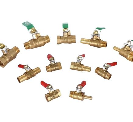 6-12MM Hose Barb Inline Pipe Fittings Brass Water Oil Air Gas Fuel Line Shutoff Ball Valve for Pneumatic Connector Handle 6-12MM 펌프 바브 인라인 파이프 피팅 구리 물 오일 공기 가스 연료 라인 폐쇄 볼 밸브