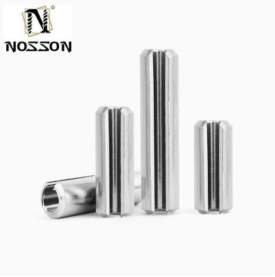 더 긴 수명 TiCN 마무리 304 스테인리스 스틸 Din1481 중량 직선 슬롯 코터 핀 8 * 100mm 스프링 핀
