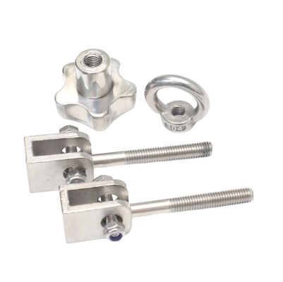 측정 시스템 임페리얼 인치 304 스테인리스 스틸 플룸 블로섬 손잡이 스크루 스타 모양 손잡이 고무 목재 손 휘어진 볼트