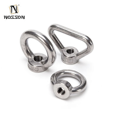 거친 가닥 M10 M12 SS316 304 삼각형 활 견과류 둥근 반지 리프팅 눈 견과류 로프 부착 탄소 강철 전문