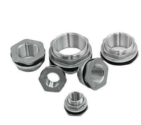 스테인리스 스틸 SS304 cast casting bulkhead tank fitting with nipple connector type 3/4 "여성 및 오래 지속되는 솔루션