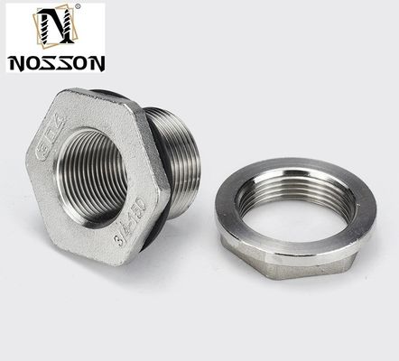 스테인리스 스틸 SS304 cast casting bulkhead tank fitting with nipple connector type 3/4 "여성 및 오래 지속되는 솔루션