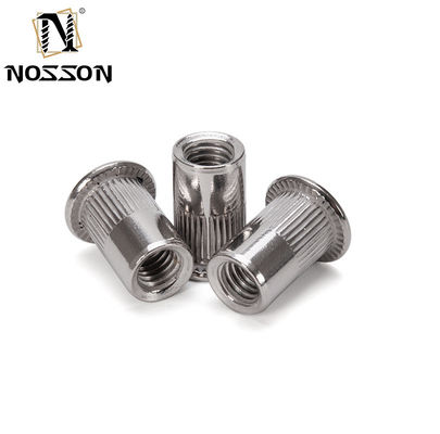 일반 산업 청색과 흰색 진크 접착 M8 M10 1.25 힌드 프레스 리벳 견과류