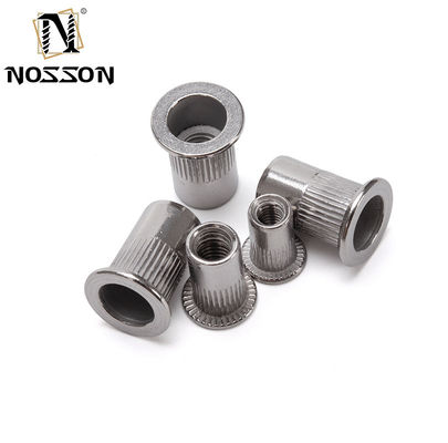 일반 산업 청색과 흰색 진크 접착 M8 M10 1.25 힌드 프레스 리벳 견과류