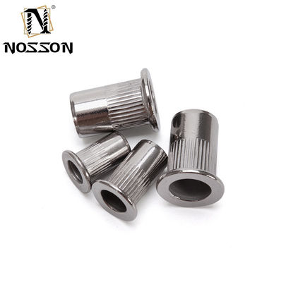 인스톡 M6 반 헥스 블라인드 리베트 너트 Ss304 블루 화이트 진크 평면 헤드 헥사곤 리베트 너트