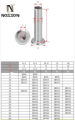 진크 마감 내부 스레드 중용용 스레드 나트 등급 8.8 A2-50 A2-70 A4-70 스레드 크기 m5 m6 m8 m10 m12
