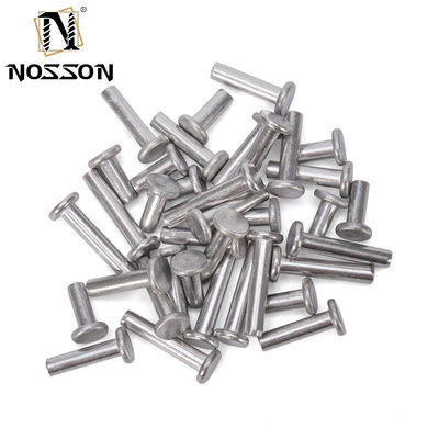 ANSI/ASME 표준 평면 머리 고체 리베트 밝은 마무리 및 중용용용 스테인레스 스틸/알루미늄 재료