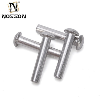 ISO 표준 메트릭 알루미늄 청동 고형 코어 리베트 고정 평면 머리 원형 머리 고형 가벼운 강철 구리 리베트 밝은 마무리