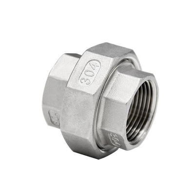 유니온 연금강 304/316 물 공급용 팔꿈치  Nipple Connector Threaded Plumbing Material 파이프 부착