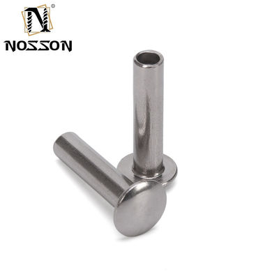 밝은 마무리 판 평면 머리 ISO 표준에서 알루미늄 및 스테인리스 스틸을위한 반 홀 반 튜버 리빗