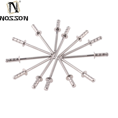 2.4-6.4mm 내구성 둥근 머리 오픈 엔드 팝 코어 당기는 스테인리스 스틸 블라인드 리빗 산업 내 방수 응용 프로그램